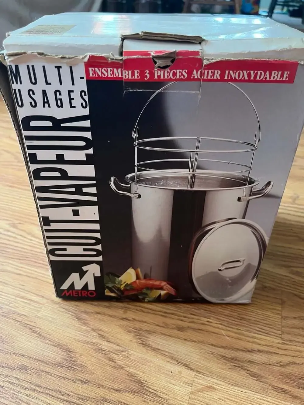 Metro 5-Quart Stainless Steel Multi-Usage Cuit-Vapeur Steamer Pot Set
